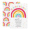 Rainbow Birthday Invitation Bright Rainbow Party