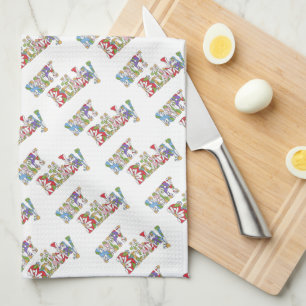 Rainbow Birthday Kitchen Towel