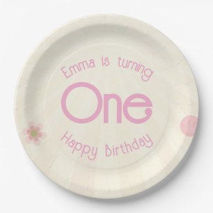 Rainbow Birthday Paper Plates