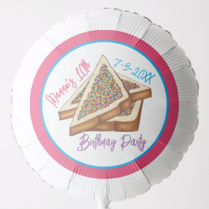 Rainbow Birthday Party Australian Fairy Bread Food Balloon