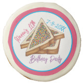 Rainbow Birthday Party Australian Fairy Bread Food Sugar Cookie (Front)