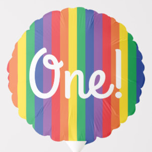 Rainbow Birthday Party Balloon