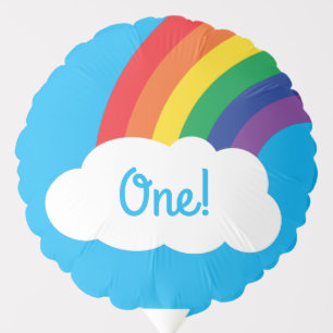 Rainbow Birthday Party Balloon