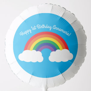 Rainbow Birthday Party Balloon