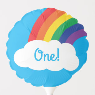 Rainbow Birthday Party Balloon