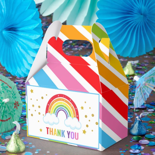 Rainbow Birthday Party Favor Boxes (Party)