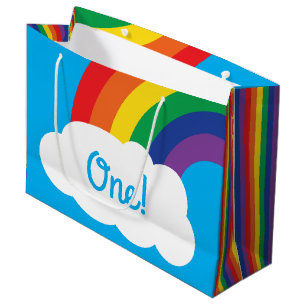 Rainbow Birthday Party Large Gift Bag