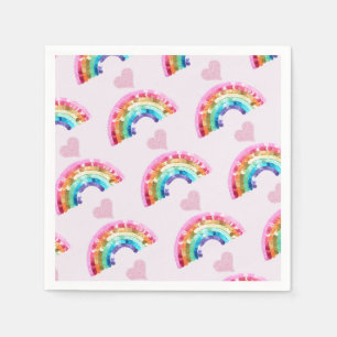  Rainbow Birthday Party Napkins