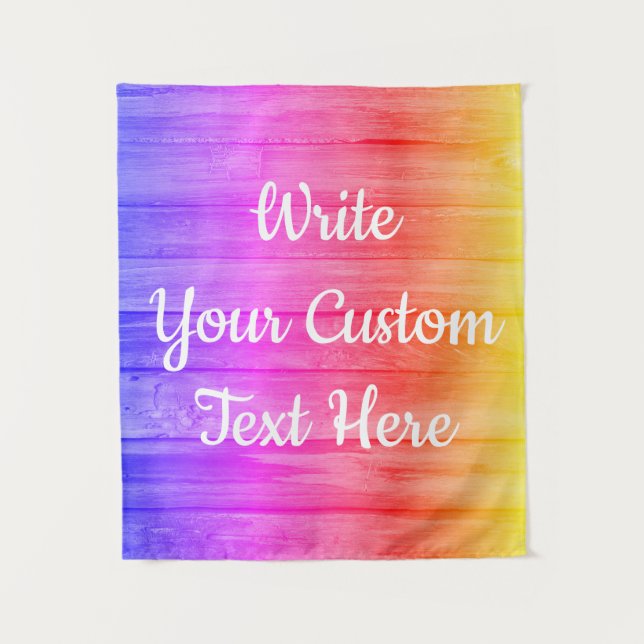 Rainbow Birthday Party Photo Booth Backdrop Prop (Front)