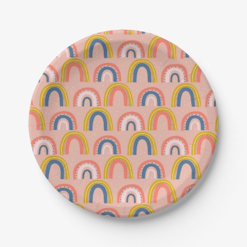 Rainbow Birthday party plate