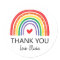 Rainbow Birthday Party Thank You Favor Sticker