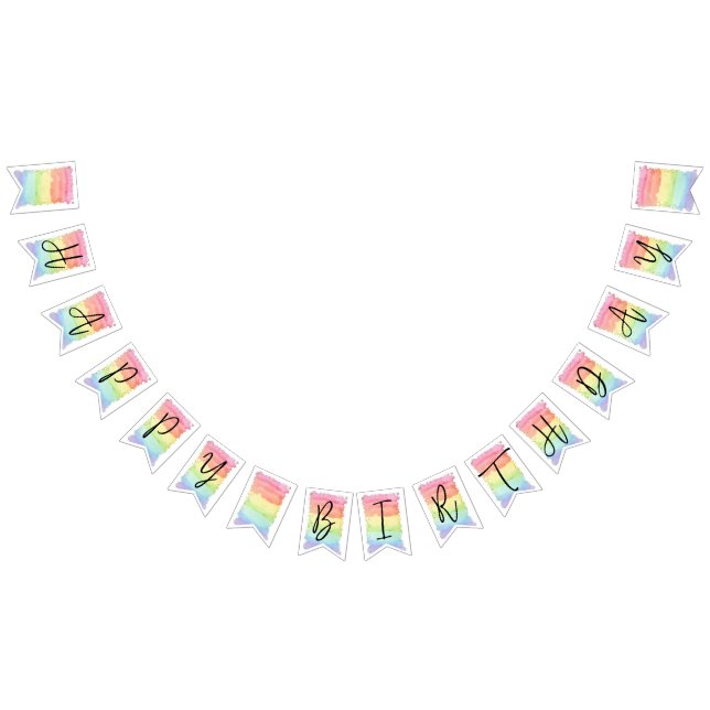 RAINBOW BIRTHDAY, RAINBOW PARTY BUNTING FLAGS (All)