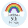 Rainbow Birthday Stickers Favor Stickers