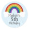 Rainbow Birthday Stickers Favor Stickers