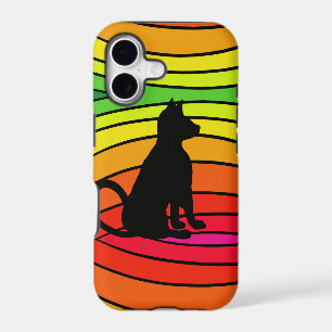 Rainbow Black Cat Pop Art CricketDiane iPhone 17 Case