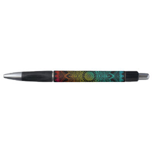 Rainbow Black Psychedelic Pen