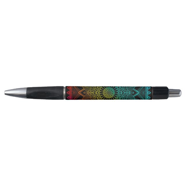 Rainbow Black Psychedelic Pen (Front)