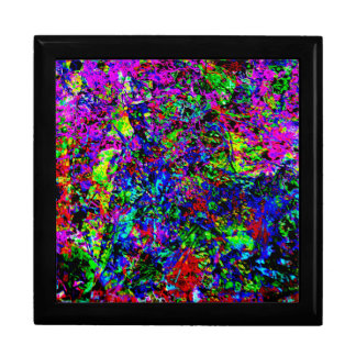 Rainbow blast Wooden Jewelry Keepsake Box,Abstract Gift Box