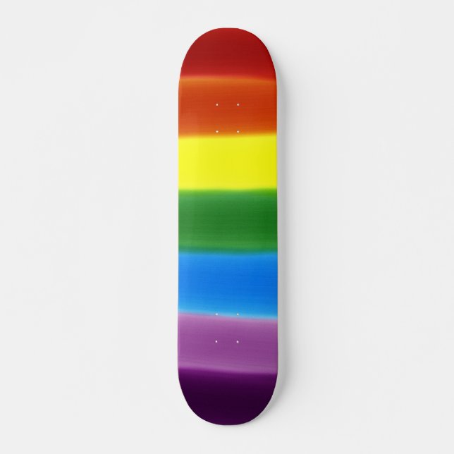 Rainbow blend skateboard deck (Front)