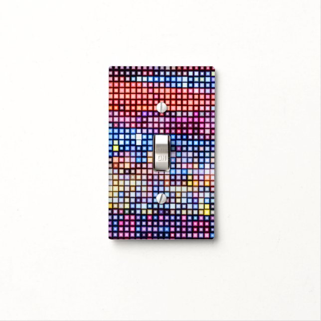 Rainbow Bling Light Switch Cover (In Situ)
