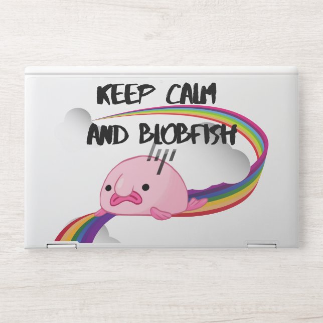 Rainbow Blobfish HP Laptop Skin (Front)