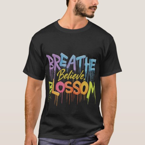  Rainbow Bloom Tee t_shirt design