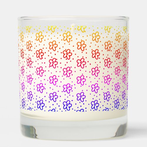 Rainbow Blossom Scented Candle
