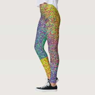 Rainbow Blur Pattern Leggings