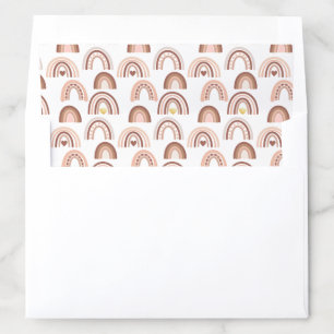 Rainbow Blush Baby Shower Envelope Liner