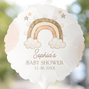 Rainbow Boho Baby Shower Gender Neutral Balloon