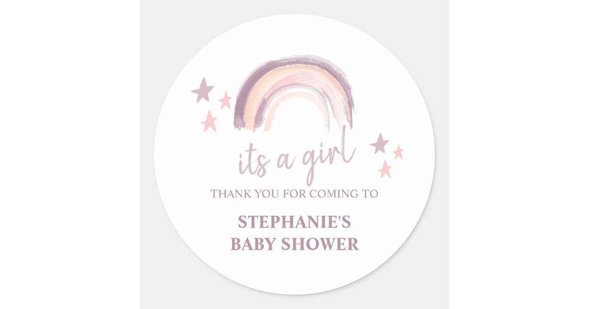 Boho Rainbow Birthday or Baby Shower Stickers Set of 20 Printed Boho Rainbow Birthday or Baby Shower Stickers Set of 20 Printed