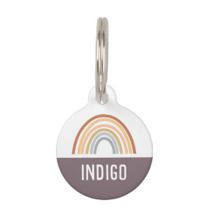 Rainbow Boho  Pet ID Tag