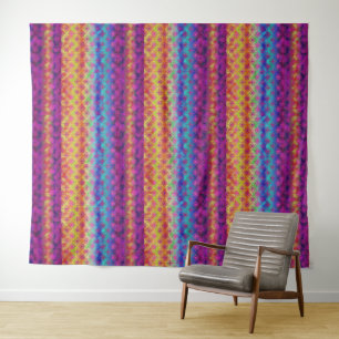 Rainbow Boho Style   Multicolored Tapestry