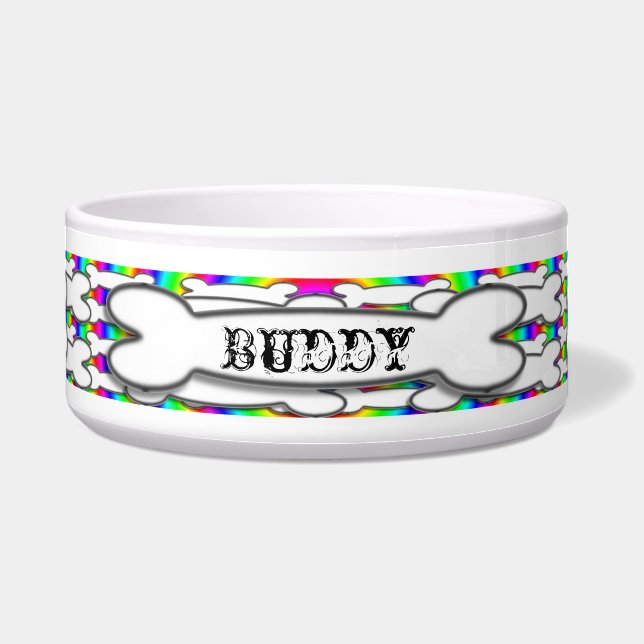 Rainbow Bone by Kenneth Yoncich Bowl (Front)