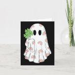 Rainbow Boo Shamrock Ghost St Patrick&#39;s Day Spooky Card