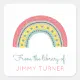 Rainbow Bookplate From the Library Of | Zazzle