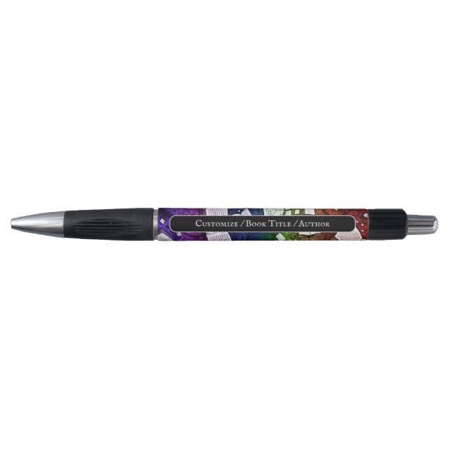 Rainbow Books Background Promotional Pen (Front)