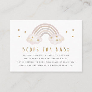 Rainbow Books for Baby Insert Card