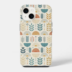 Rainbow Botanical Minimalist iPhone 14 Case