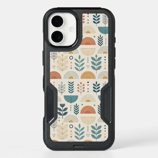 Rainbow Botanical Minimalist Otterbox iPhone Case (Back)
