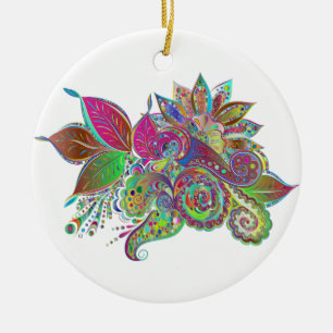 rainbow bouquet ornament