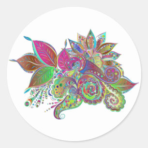 rainbow bouquet stickers