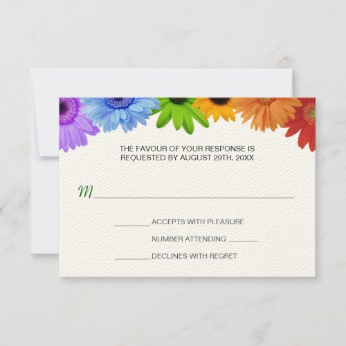 Rainbow Bouquet Wedding Response