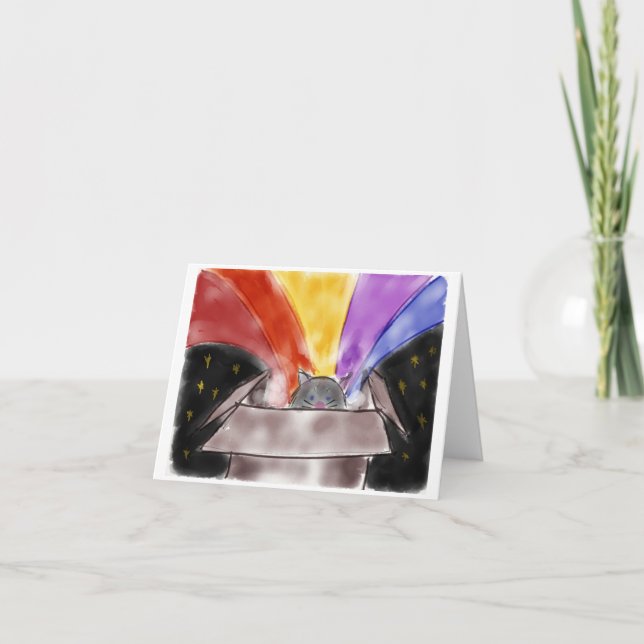 Rainbow Box Note Card (Front)