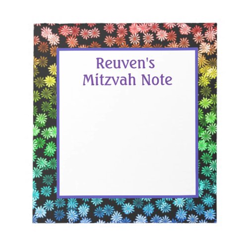 Rainbow Boys Mitzvah Notes Notepad