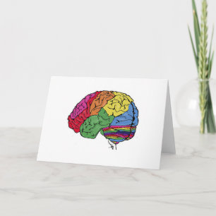 Rainbow Brain Card