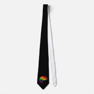 Rainbow Brain Neck Tie