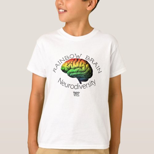Rainbow Brain Neurodiversity Autism ADHD T_Shirt