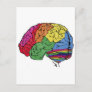 Rainbow Brain Postcard