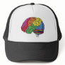 Rainbow Brain Trucker Hat